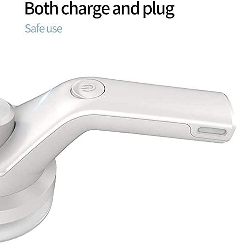 Fabric Shaver Defuzzer,Electric Lint Remover,with Replaceable Stainless Steel Blades,Dual Protection,Removable Bin,Easy Remove Fuzz Socks,Legging,for Your Clothes,Furniture,Bedding(Gray)