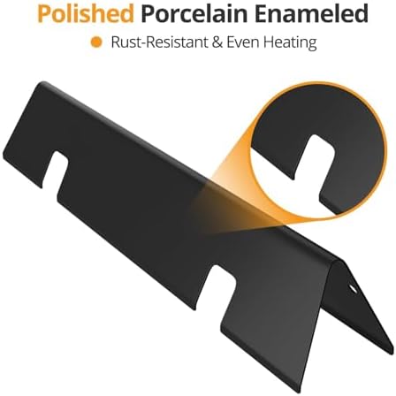 15.3" Flavorizer Bars for Weber Spirit 2 GS4 300 Series 3-Burner – Fits E-310/S-310, Replaces OEM 67046 – Porcelain-Enameled Steel, 5-Pack