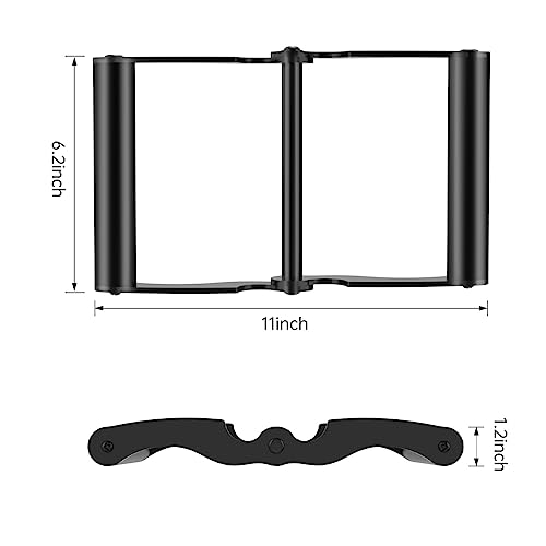 AimiDream V Bar Landmine Handle Attachment for Barbell Bar, Solid Multi-Grip Landmine Handle Attachment with Non-Slip Rubber Handle, Fits Olympic Bars Strength Training Bars,Black