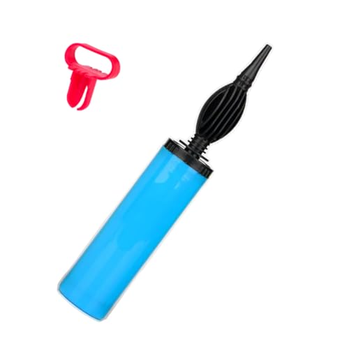 Apintop Balloon Pump with Dual Action Hand Blower, Air Pump Balloon Handheld (Blue)