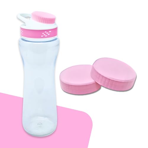 Head Concepts Cap Lid for Cirkul Water Bottle - Fits Plastic and Metal Bottles - 2-Pack Caps - Water Bottle Accessories - Made in USA (Pink)