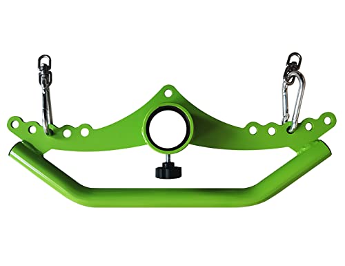 Home Gym Fitness Spreader Bar, Multi-Grip Wide Lat Pull Down Bar, Neutral Grip Handle, Lat Pulldown Attachments Long Bar for Cable Pulley System Machine, T-bar Row Landmine Attachment (SP-05)