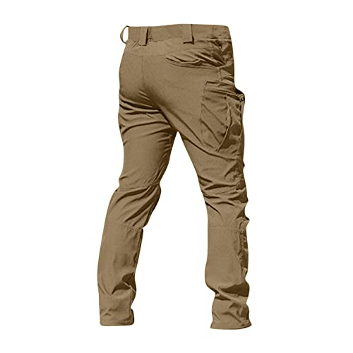 Baggy Cargo Pants Men Summer Work Pants Hiking Pants Cotton Outdoor Camo Tactical Pants Waterproof Pants Motorcycle Pants Mens Lightweight Stretch Fishing Travel Camping Pants with Multi Pockets