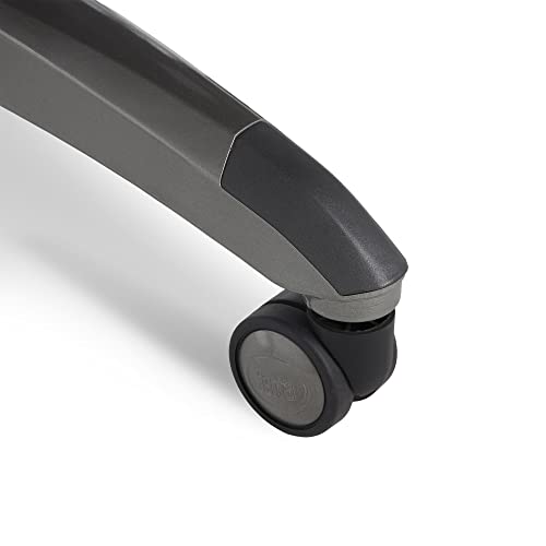 Serta Lautner Executive Home Office Desk Chair, Ergonomic High-Back with Adjustable Lumbar & Body Pillows, SmartLayers and ComfortCoils Technology, Mesh and Bonded Leather, Black/ Gray