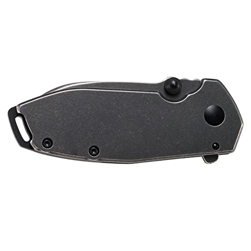 CRKT Squid Folding Pocket Knife: Compact EDC Straight Edge Utility Knife: Assisted Opening, Plain Edge Blade, Frame Lock, Stainless Steel Handle, Pocket Clip, 2493, 12 Count