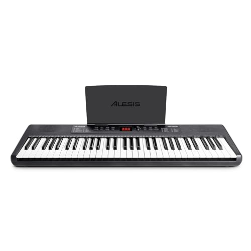 Alesis Melody 61 MK4 Keyboard Piano for Beginners with 61 Keys, Speakers, Stand, Bench, Headphones, Tablet/Sheet Music Stand, 300 Sounds and Music Lessons