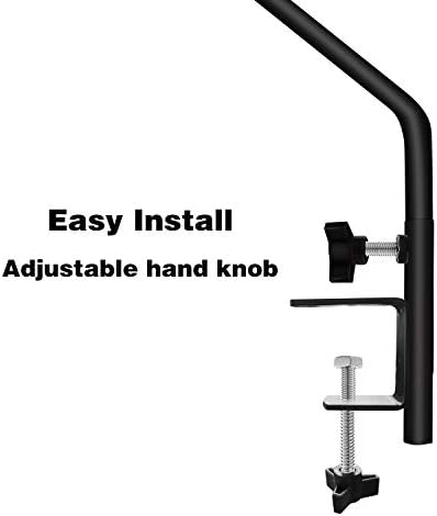 ERYTLLY Extended Reach Deck Hook Wall Pole Wall Mounted Deck Hook Extensible and Adjustable 28 inch to 43 inch Wall Bracket for Hanging Bird Feeder,Plants,Wind Chimes,Lanterns 2 Packs