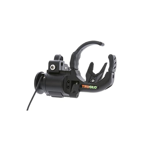 Truglo Hyper Strike Click-Up Drop-Away Cable-Driven Archery Black Arrow Rest - Quiet Full-Arrow Containment - Left-Handed