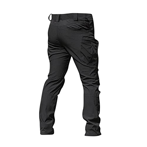 Baggy Cargo Pants Men Summer Work Pants Hiking Pants Cotton Outdoor Camo Tactical Pants Waterproof Pants Motorcycle Pants Mens Lightweight Stretch Fishing Travel Camping Pants with Multi Pockets