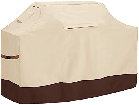 Vailge Grill Cover,52-inch Waterproof BBQ Cover,600D Heavy Duty Gas Grill Cover, UV & Dust & Rip & Fading Resistant,Suitable for Weber, Brinkmann, Char Broil Grills and More,Beige