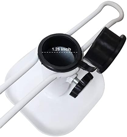 AMMSUN Beach Umbrella Sand Anchor Metal Heavy Duty Outdoor Umbrellas Base Ground Screw Auger with Carry Bag Universal & One Size Fits All for Sun Protection, Shade, High Winds White