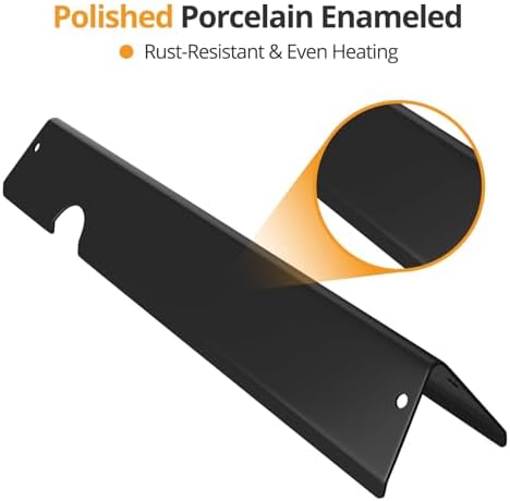 17.1" Flavorizer Bars for Weber Genesis II GS4 300 Series 3-Burner – Fits E-310/E-315/S-310/S-335, Replaces OEM 66795 – Porcelain-Enameled Steel, 5-Pack