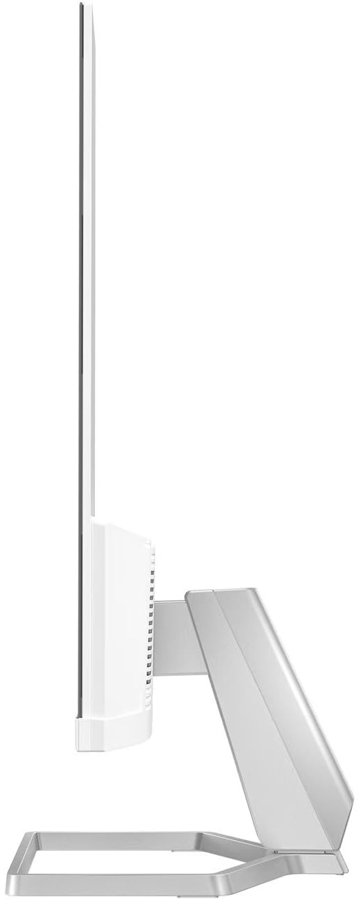 HP Series 5 524sa Thin & Light Monitor with Speakers 94C36AA#ABA (Replaces M24fwa) 24" IPS FHD Anti-Glare 300 Nits Display, Flicker-Free, 1xHDMI, White/Silver (2025 Model) w/DKZ Hub USB Port Expander