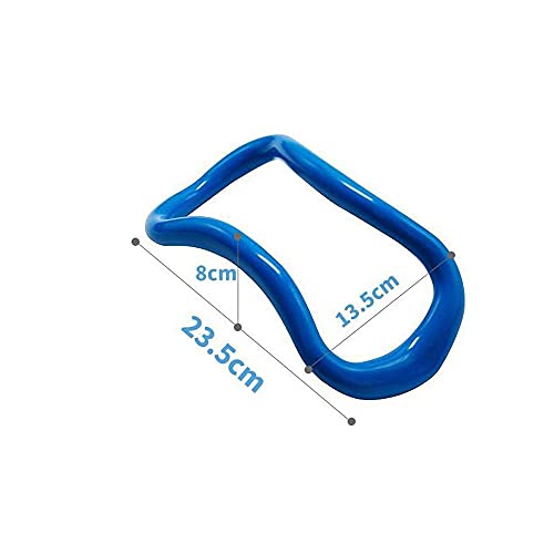 MINGYNS Yoga Ring for Leg Calves,Fitness Circle for Back Toning Thighs Abs and Legs,Training Ring for Yoga, Mobility, Pilates,Gymnastics Exercise Workout (Blue)