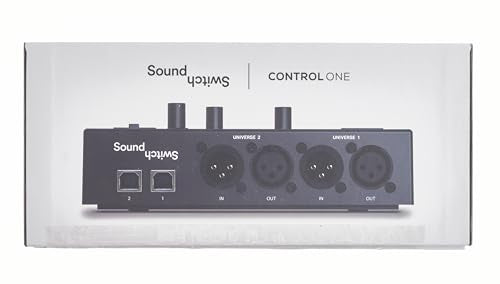 SoundSwitch Control One – Professional DMX DJ Lighting Controller with 3 Months SoundSwitch Software Access and DMX Lights and Phillips Hue Support