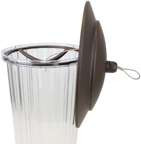 Perky-Pet 334-1SR Squirrel-Be-Gone Max Large Wild Bird Feeder with Flexports, Squirrel Proof Bird Feeder with Weight-Activated Perches - 4LB Seed Capacity