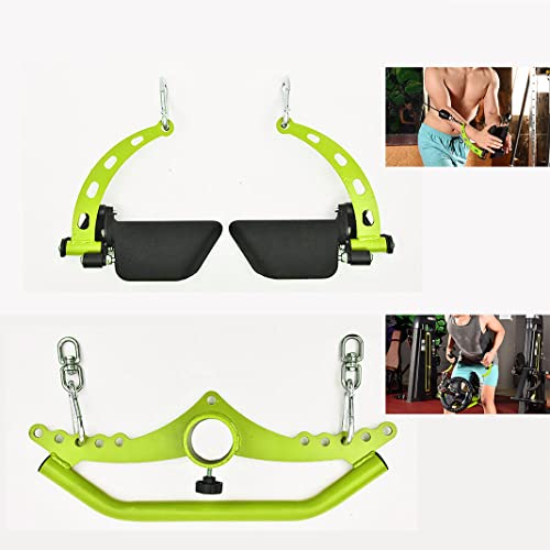 Home Gym Fitness Spreader Bar, Multi-Grip Wide Lat Pull Down Bar, Neutral Grip Handle, Lat Pulldown Attachments Long Bar for Cable Pulley System Machine, T-bar Row Landmine Attachment (SP-05)
