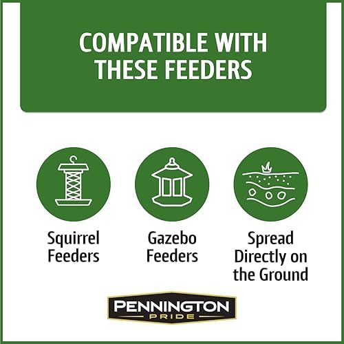 Pennington Pride Squirrel & Critter Blend With Corn, Sunflower Seeds and Peanuts, Helps Keep Critters Away From Bird Feeders, 10-lb. Bag