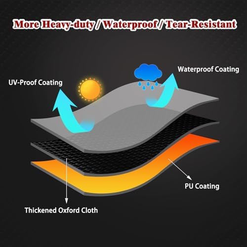 Charcoal Grills Cover for Royal Gourmet CC1830W 30 Barrel Charcoal Grill for CC1830S Grill,Water-Resistant BBQ Grill Cover Outdoor Grill Cover Barbeque Cover