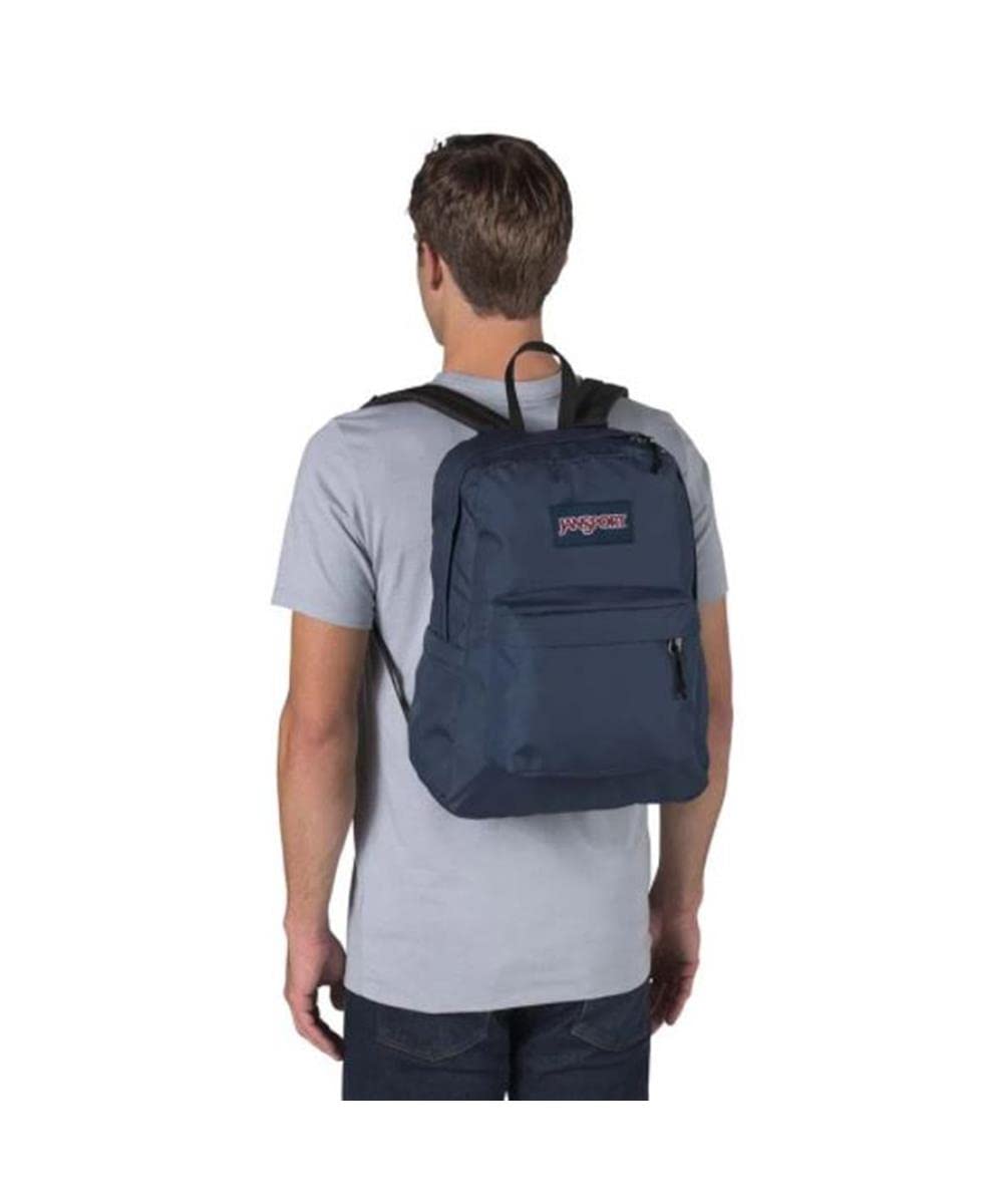 JanSport SuperBreak Backpack - Durable, Lightweight Premium Backpack - Navy