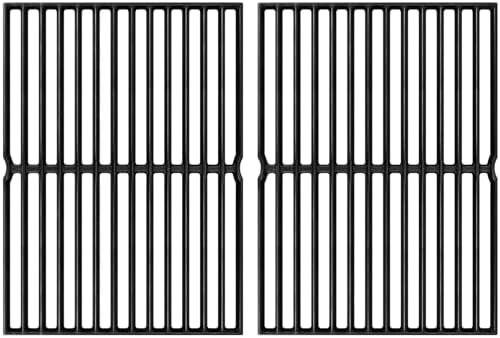 GGC 7522 7521 15" Grill Grates Replacement for Weber Genesis Silver A, Cast Iron Grate Grid for Weber Spirit E/S 200 E/S210, Spirit 500