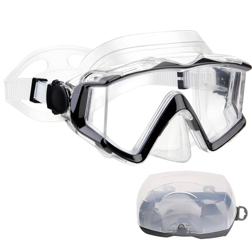 AQUA A DIVE SPORTS Diving mask Anti-Fog Swimming Snorkel mask Suitable for Adults Scuba Dive Swim Snorkeling Goggles Masks