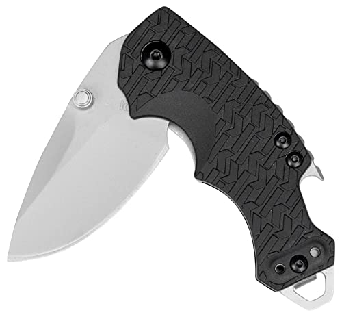 Kershaw Shuffle Multifunction Pocket Knife (8700) with 2.4 In. Stainless Steel Blade with Bead-Blasted Finish and Black K-Texture Handle, Features Flathead Screwdriver and Bottle Opener, 2.8 oz.