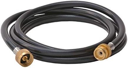 Flame King 8-Ft Propane Hose Adapter Extension to Connect Appliances to RV's Propane Supply, 1-LB Cylinders, or Distribution Tree, Great for Camping and RVing