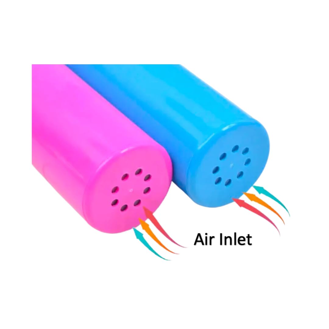 Apintop Balloon Pump with Dual Action Hand Blower, Air Pump Balloon Handheld (Pink)