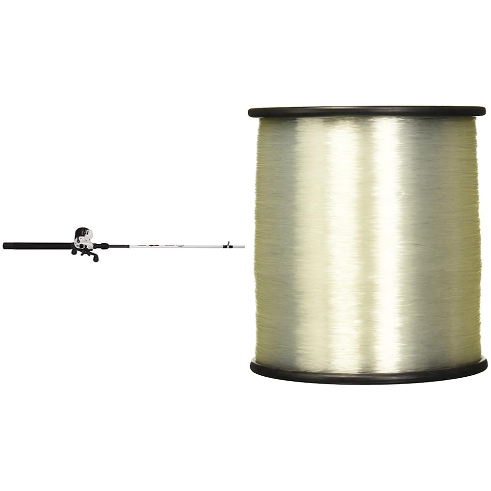 Ugly Stik 7’6” Walleye Round Fishing Rod and Reel Walleye Combo, Ugly Tech Construction & Berkley Trilene® Big Game™, Clear, 20lb | 9kg, 650yd | 594m Monofilament Fishing Line