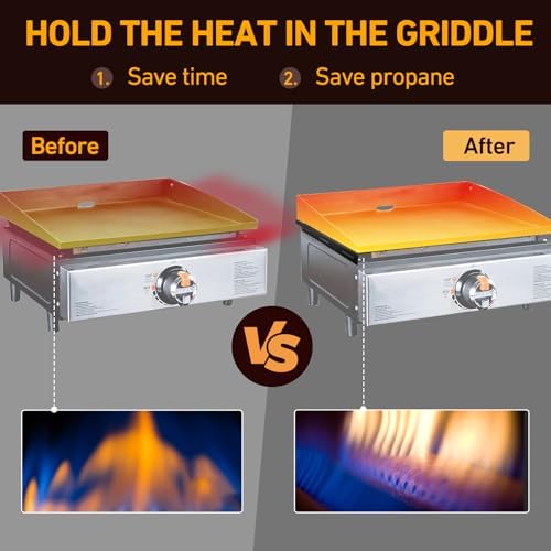 Upgraded Wind Guards for Blackstone 36 inch Griddle, Fit Grill Accessories and Hood, Stainless Steel Magnetic Wind Screen Gas Saving, Blackstone Wind Guard 36 Inch