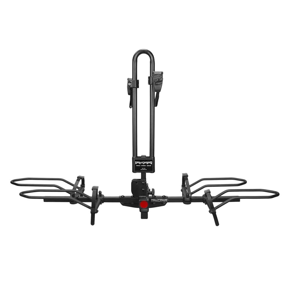 Hollywood RV Rider Hitch Bike Rack for 2 E-Bikes up to 80 lbs Each - Premium Electric Bike Rack for RV, Fifth Wheel, Flat Towed Vehicle - Durable for Standard and Fat Tire Bikes
