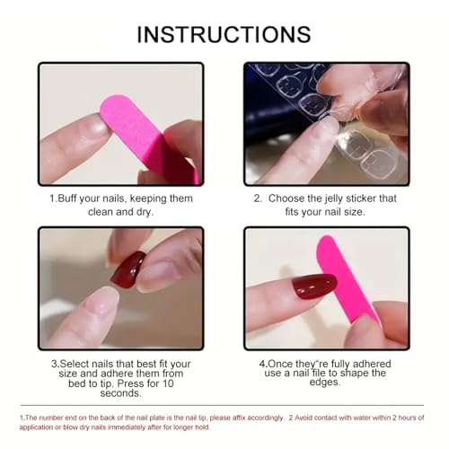 Alomnd Leopard Print False Nails - Press Ons with French Tip, Glossy Finish, 24pcs