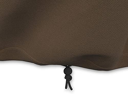 Amazon Basics 3 Seater Outdoor Couch and Patio Furniture Covers, Waterproof, Anti-UV, Durable, Beige/Tan