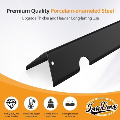 17.1" Flavorizer Bars for Weber Genesis II GS4 300 Series 3-Burner – Fits E-310/E-315/S-310/S-335, Replaces OEM 66795 – Porcelain-Enameled Steel, 5-Pack