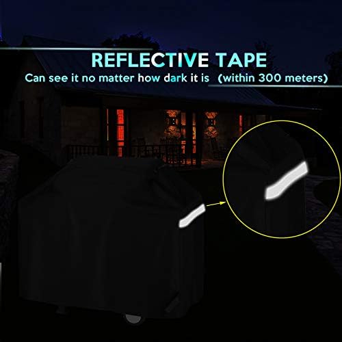 Utheer 60 Inch Grill Cover for Nexgrill 720-0830H 720-0888S 720-0888N 3, 4, 5 Burners Gas Grills, Dyna Glo DGF493PNP-D, for Weber Brinkmann CharBroil Jenn Air and more, Heavy Duty Waterproof