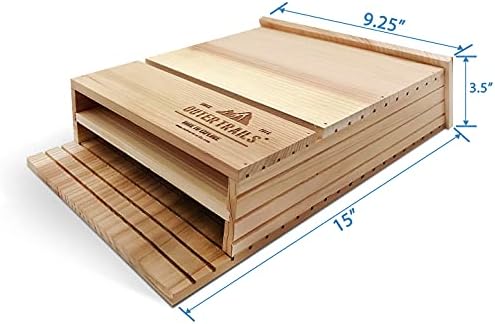 Bat House Outdoor Bat Habitat, Natural Cedar Wood, 2 Chamber