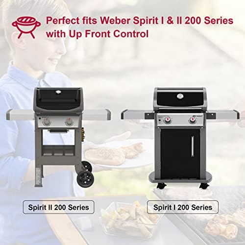 69866 Grill Warming Rack for Weber Spirit 200 Series & GS4 Spirit II 200 Series Fits Spirit E-210 S-210 E-220 S-220 with Front Controls Replacement for Weber 67026 7640 Stainless Steel Grill Top Rack