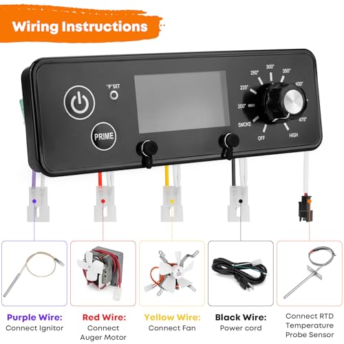 Stanbroil Control Board Replacement for Pit Boss Grill/Smoker, Controller with LCD Display Module Replaces Pitboss AC03P9, 120V 60Hz