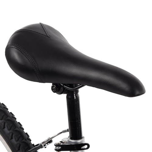 Huffy Stone Mountain Womens 24 Inch Mountain Bike, Metallic Nickel Frame, 21-Speed Shimano Twist Shifting, Front Suspension, Comfort Saddle | 20"/24"/26" Sizes, 6-21 Speeds, Dual Suspension Available
