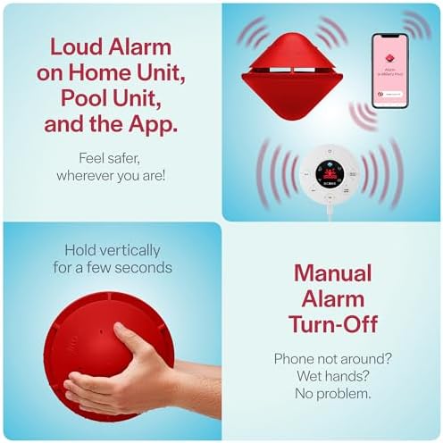 BCONE® System Pool Alarm by Lifebuoy® | Certified ASTM F2208 Floating Pool Alarm | Loud Pool Safety Alarms on Home & Pool Units | Connects to Alexa | Pool Alarms for Inground Pools and Above-Ground