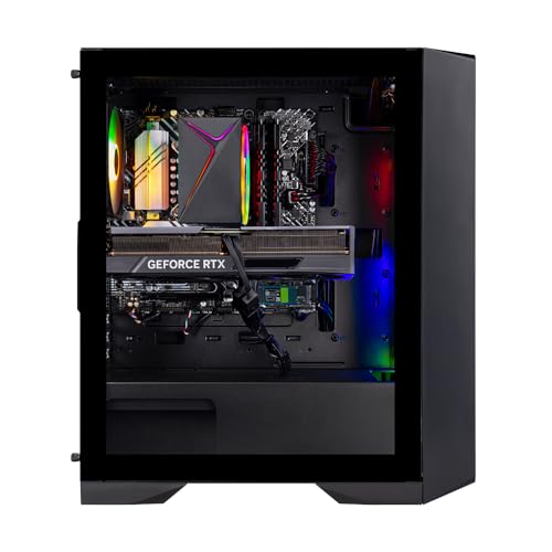 Skytech Nebula Gaming PC Desktop, Ryzen 5 5500 3.6 GHz (4.2GHz Turbo Boost), NVIDIA RTX 4060 8GB GDDR6X, 1TB SSD, 16GB DDR4 RAM 3200, 650W Gold PSU, Wi-Fi, Win 11 Home