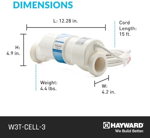 Hayward W3T-Cell-3 TurboCell Salt Chlorination Cell for In-Ground Swimming Pools