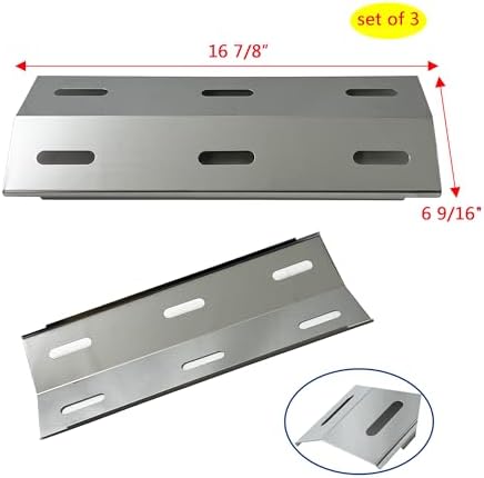 Direct store Parts Kit DG103 Replacement for Ducane Gas Barbecue Grill 30400040,3200,3400 Grill Burners & Heat Plates (Stainless Steel Burner + Stainless Steel Heat Plate)