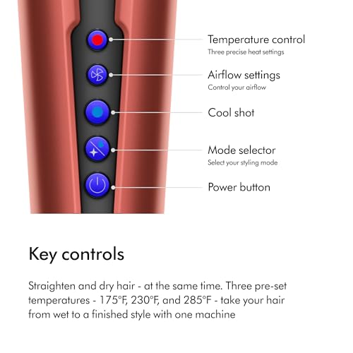 Special Edition Dyson Airstrait™ Straightener in Strawberry Bronze and Blush Pink