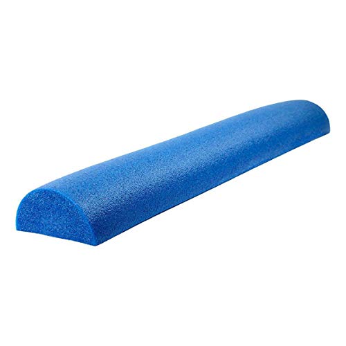 CanDo White PE Foam Rollers for Exercise, Finess, Muscle Restoration, Massage Therapy, Sport Recovery and Physical Therapy for Home, Clinics, Professional Therapy Round 6" x 30"