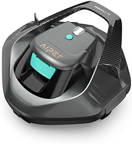 AIPER Cordless Robotic Pool Cleaner, Pool Vacuum Lasts 90 Mins, LED Indicator, Self-Parking, Ideal for Above-Ground Flat Pool up to 860 sq.ft.
