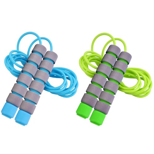 Jump Rope for Kids - Adjustable Soft Skipping Rope with Skin-Friendly Foam Handles for Kids, Boys, Girls, Children - Outdoor Fun Activity, Great Party Favor, Exercise Activity & Fitness