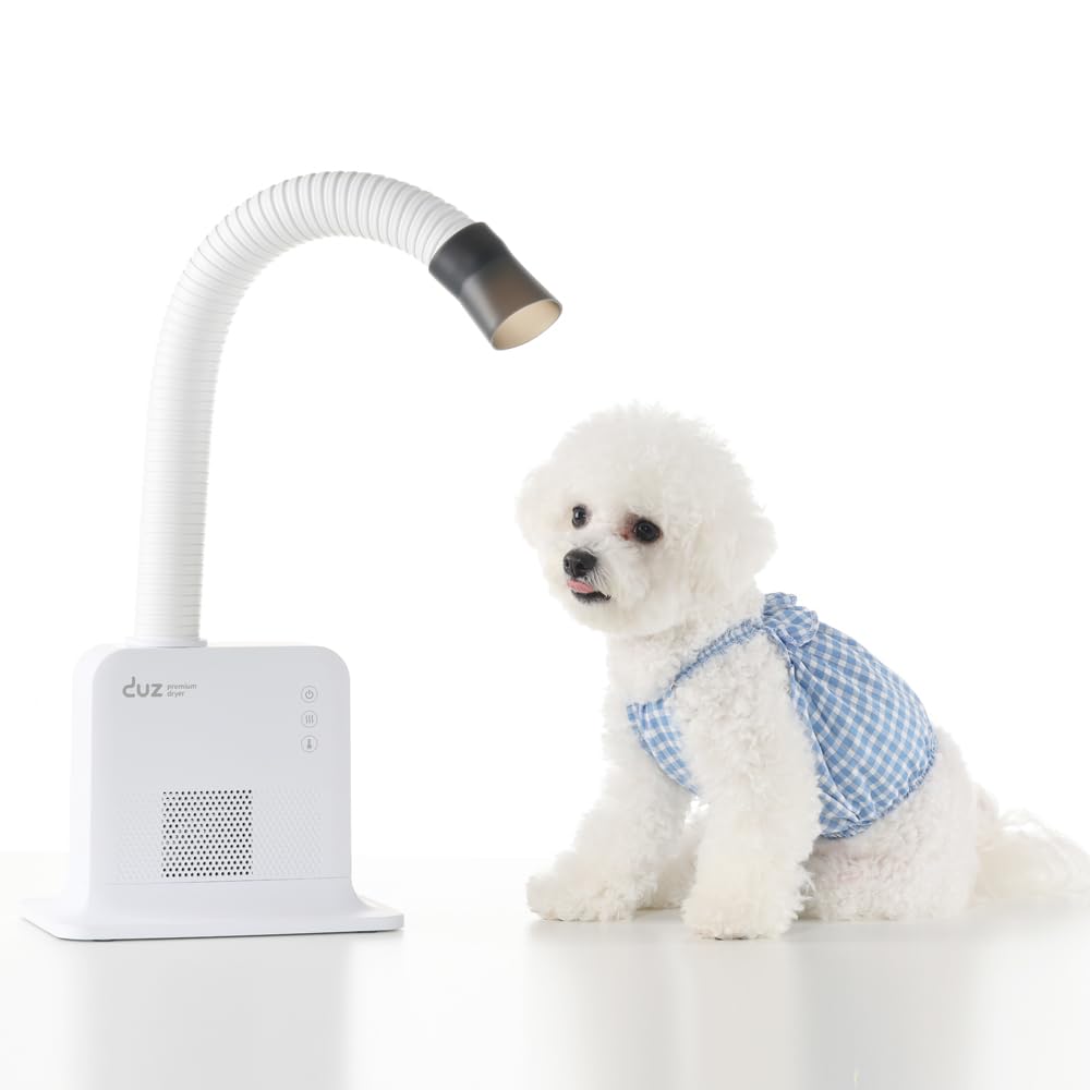 DUZ V2Pro Advanced & Energy-Efficient Pet Grooming Dryer: Powerful Airflow, Low Wattage, Hands-Free Operation, Quiet & Stress-Free Grooming Solution, Ideal for All Coats