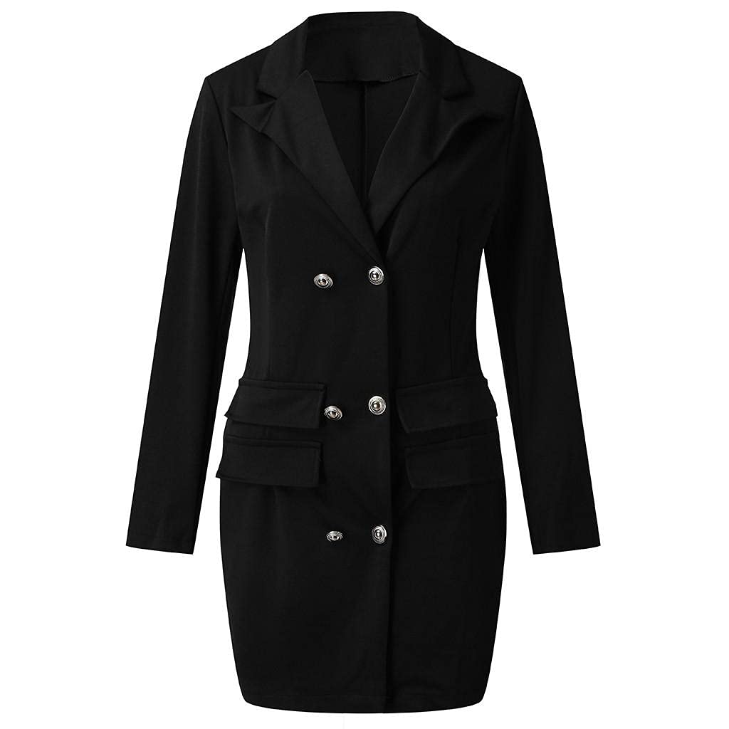 Aniywn Ladies Bodycon Blazer Dress Women Slim Fit Pinstripe Patchwork Bodycon Dress Suit Sets